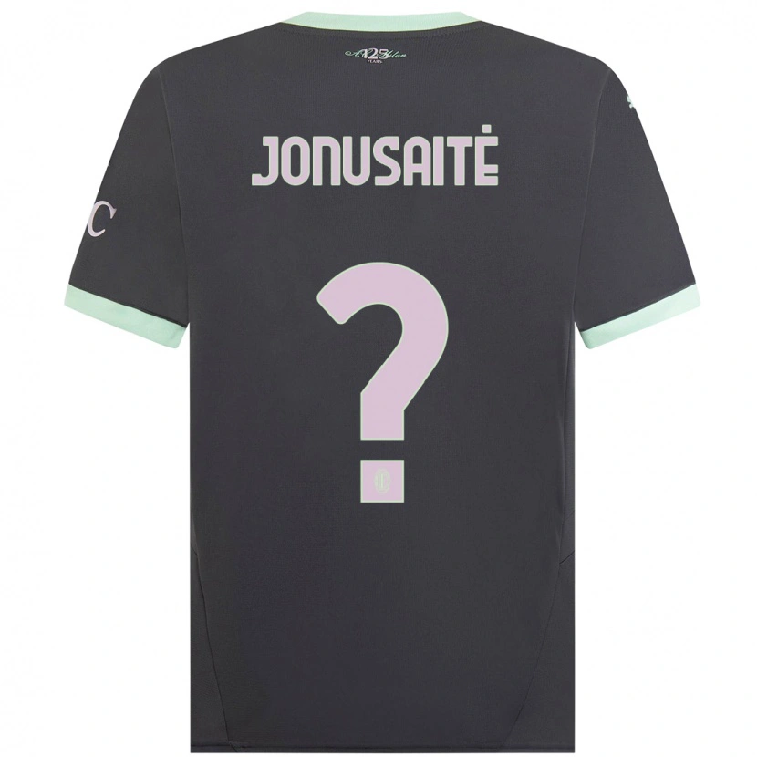 Danxen Mujer Camiseta Rimantė Jonušaitė #0 Gris Equipación Tercera 2024/25 La Camisa