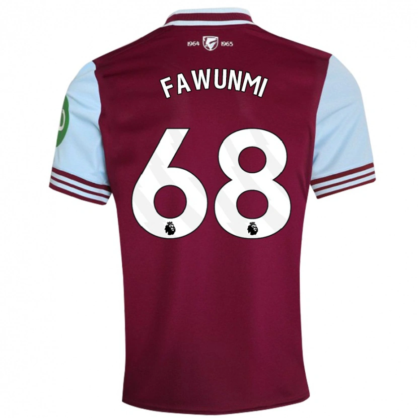 Danxen Niño Camiseta Favour Fawunmi #68 Rojo Oscuro 1ª Equipación 2024/25 La Camisa