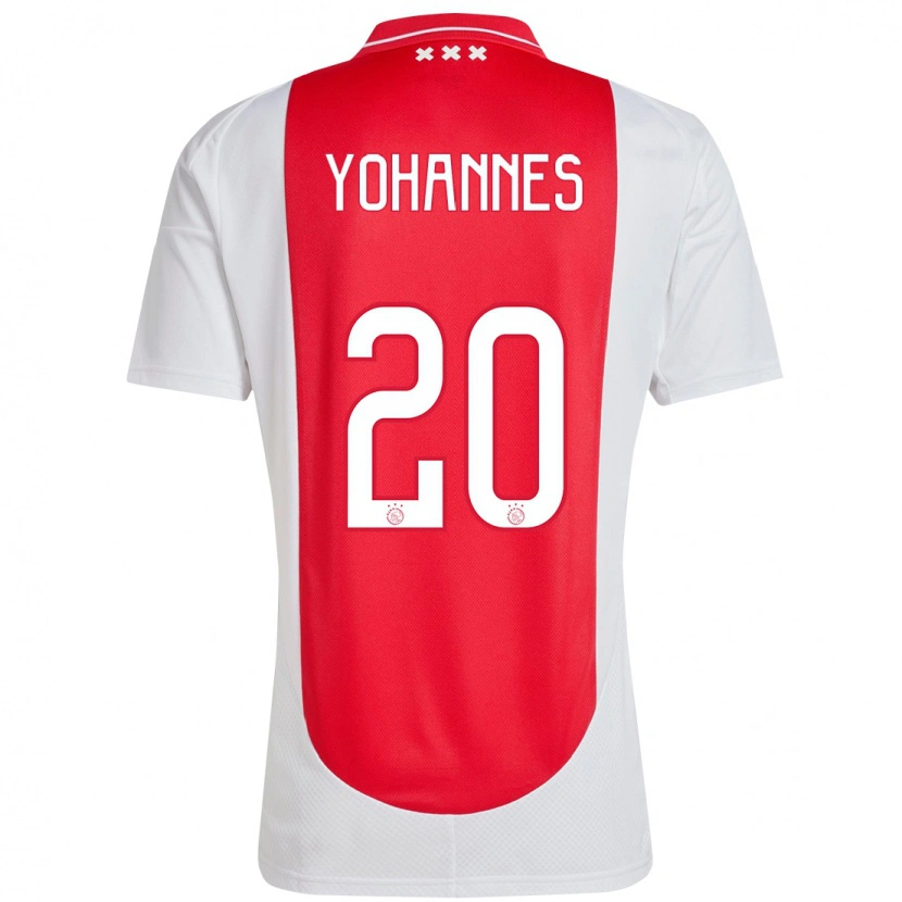 Danxen Niño Camiseta Lily Yohannes #20 Rojo Blanco 1ª Equipación 2024/25 La Camisa