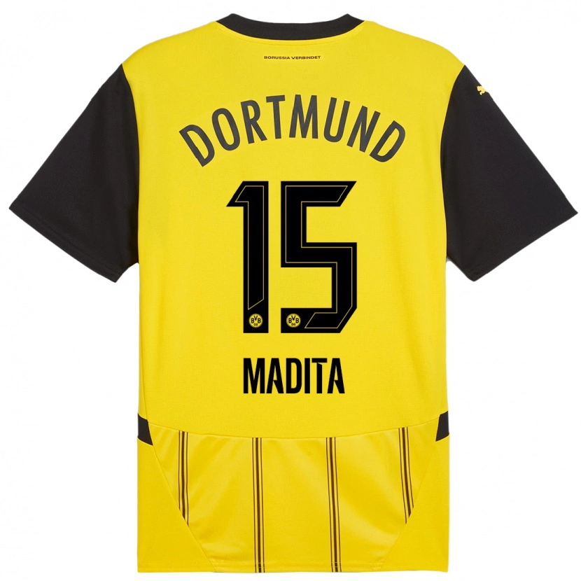 Danxen Niño Camiseta Kohorst Madita #15 Amarillo Negro 1ª Equipación 2024/25 La Camisa