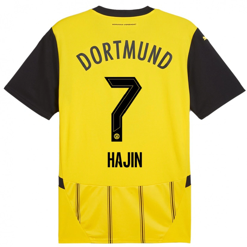 Danxen Niño Camiseta So Hajin #7 Amarillo Negro 1ª Equipación 2024/25 La Camisa