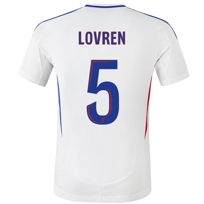Danxen Niño Camiseta Dejan Lovren #5 Blanco Azul 1ª Equipación 2024/25 La Camisa
