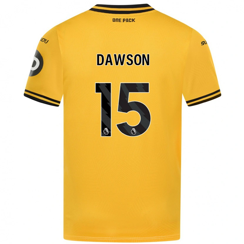 Danxen Niño Camiseta Craig Dawson #15 Amarillo 1ª Equipación 2024/25 La Camisa