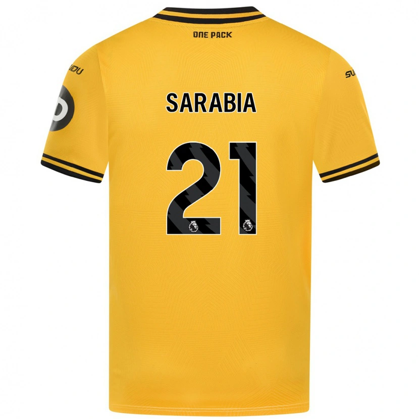 Danxen Niño Camiseta Pablo Sarabia #21 Amarillo 1ª Equipación 2024/25 La Camisa