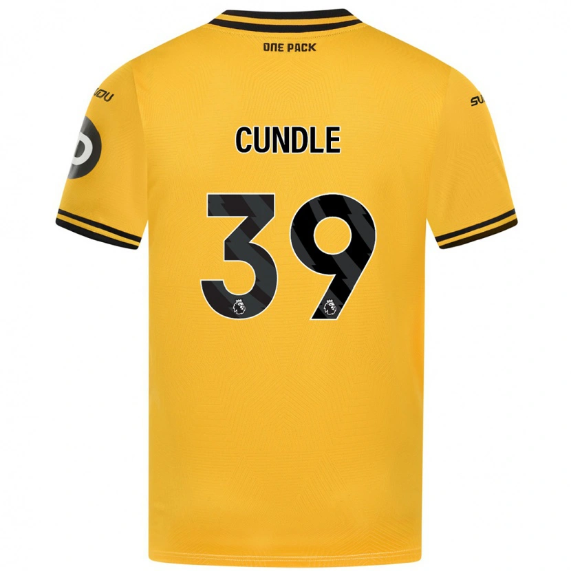 Danxen Niño Camiseta Luke Cundle #39 Amarillo 1ª Equipación 2024/25 La Camisa