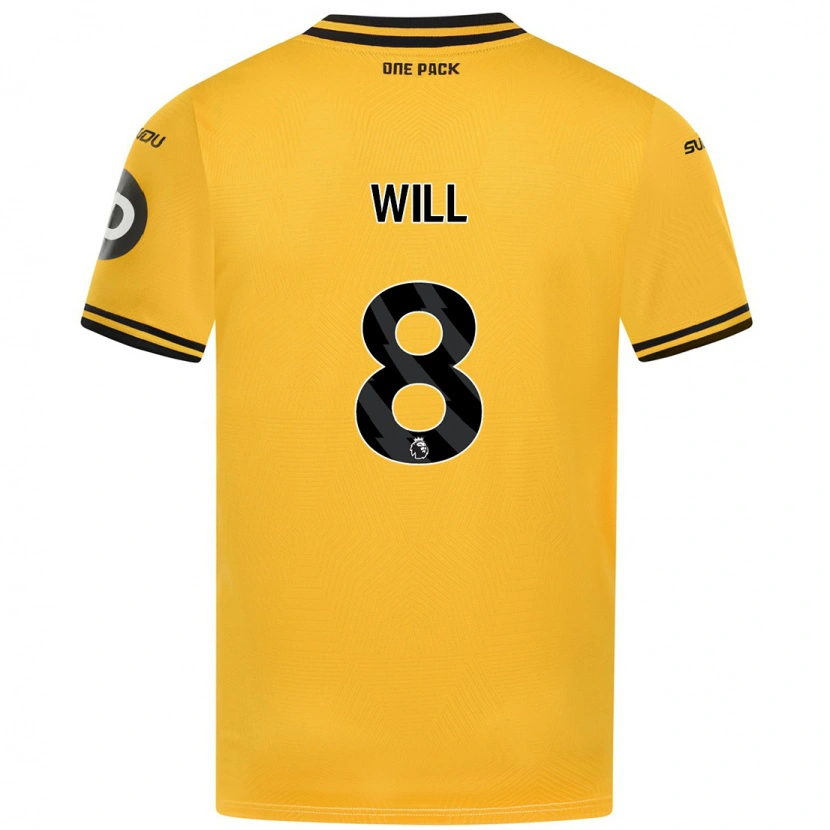 Danxen Niño Camiseta Merrick Will #8 Amarillo 1ª Equipación 2024/25 La Camisa