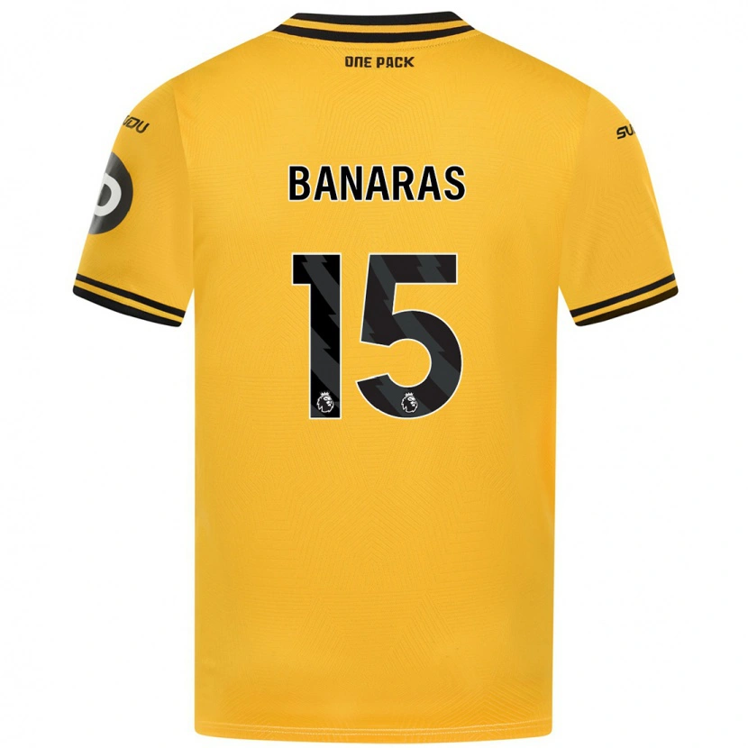 Danxen Niño Camiseta Layla Banaras #15 Amarillo 1ª Equipación 2024/25 La Camisa