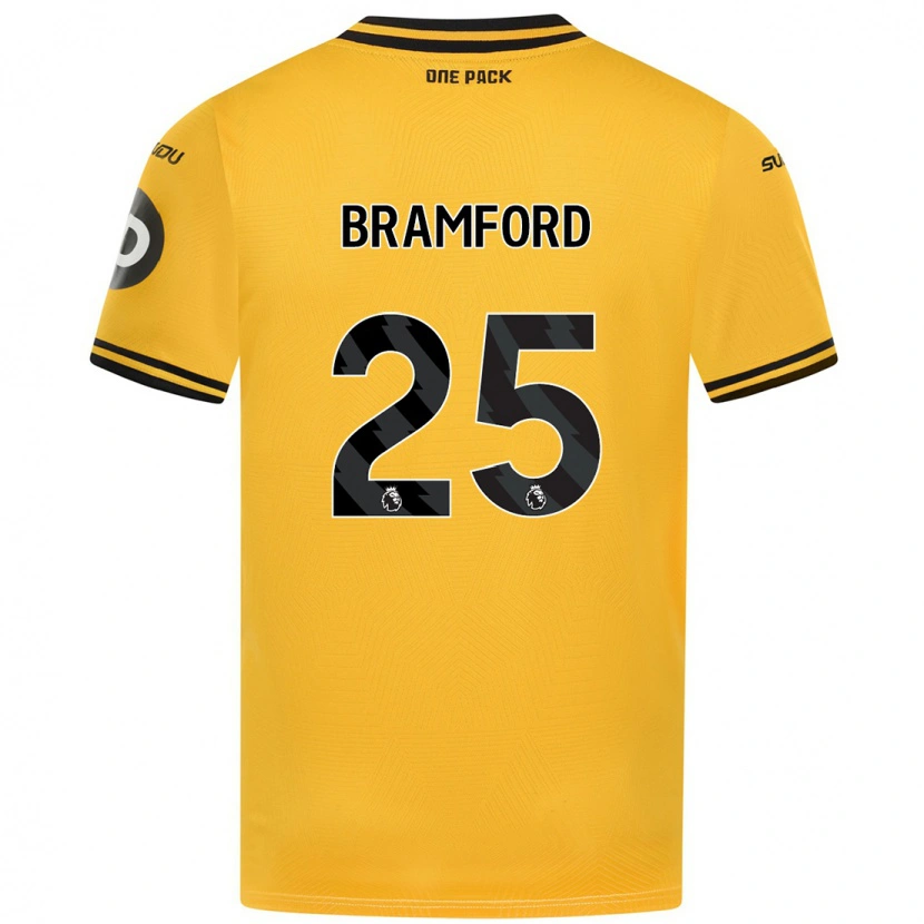 Danxen Niño Camiseta Sophie Bramford #25 Amarillo 1ª Equipación 2024/25 La Camisa