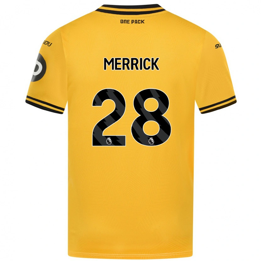 Danxen Niño Camiseta Beth Merrick #28 Amarillo 1ª Equipación 2024/25 La Camisa