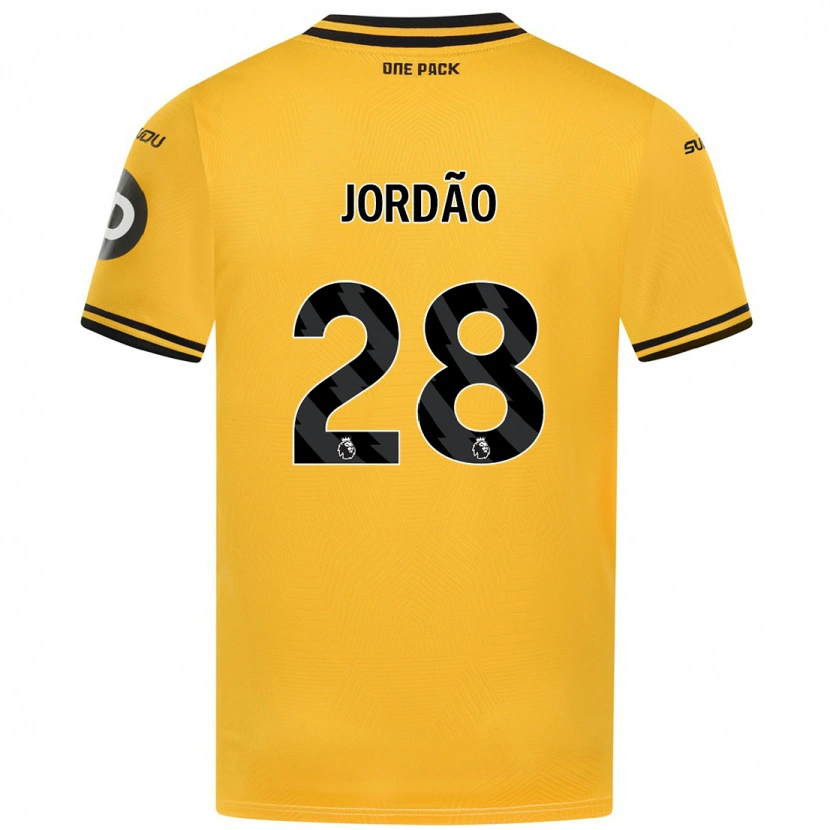 Danxen Niño Camiseta Bruno Jordão #28 Amarillo 1ª Equipación 2024/25 La Camisa