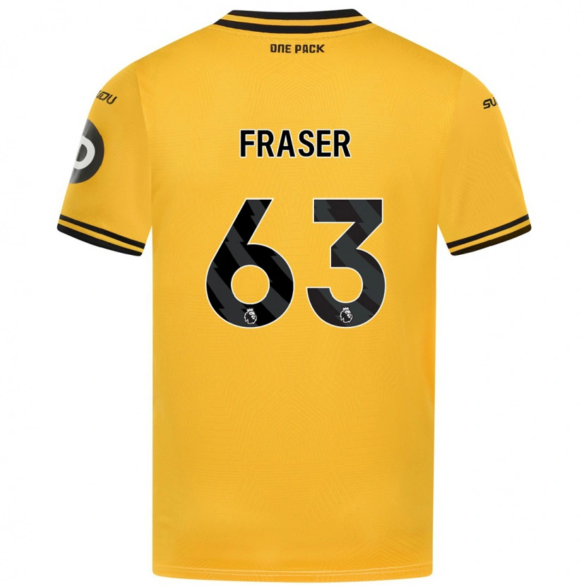 Danxen Niño Camiseta Nathan Fraser #63 Amarillo 1ª Equipación 2024/25 La Camisa