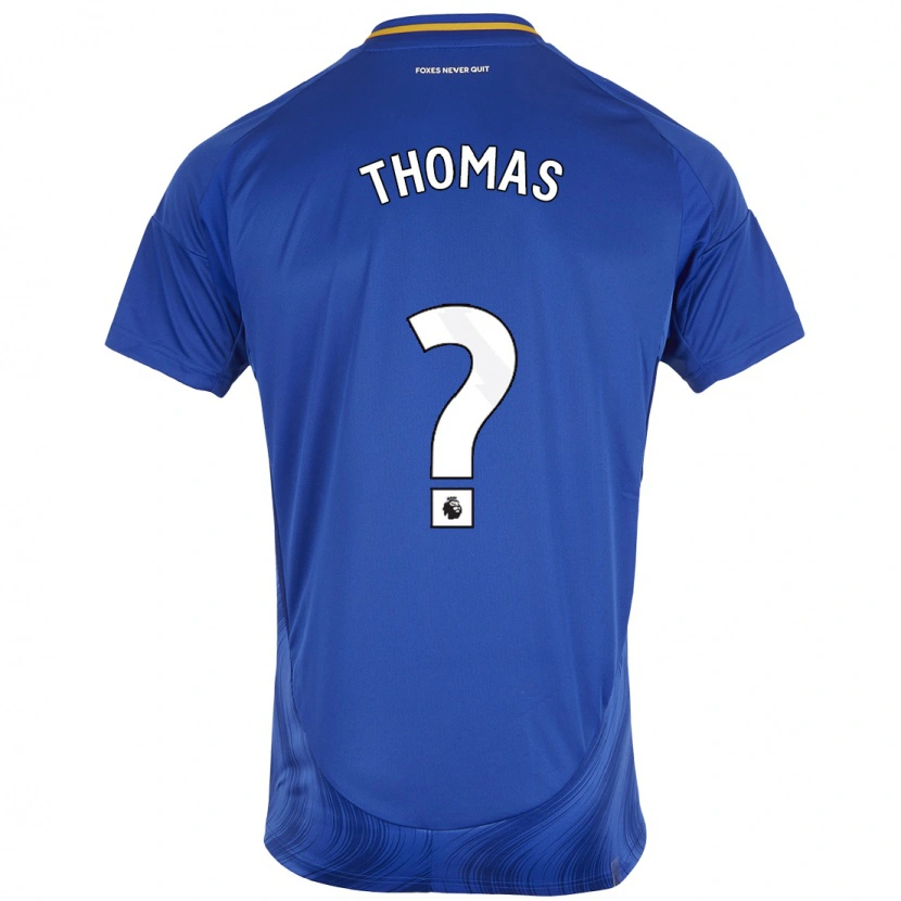 Danxen Niño Camiseta Tristan Thomas #0 Azul Blanco 1ª Equipación 2024/25 La Camisa