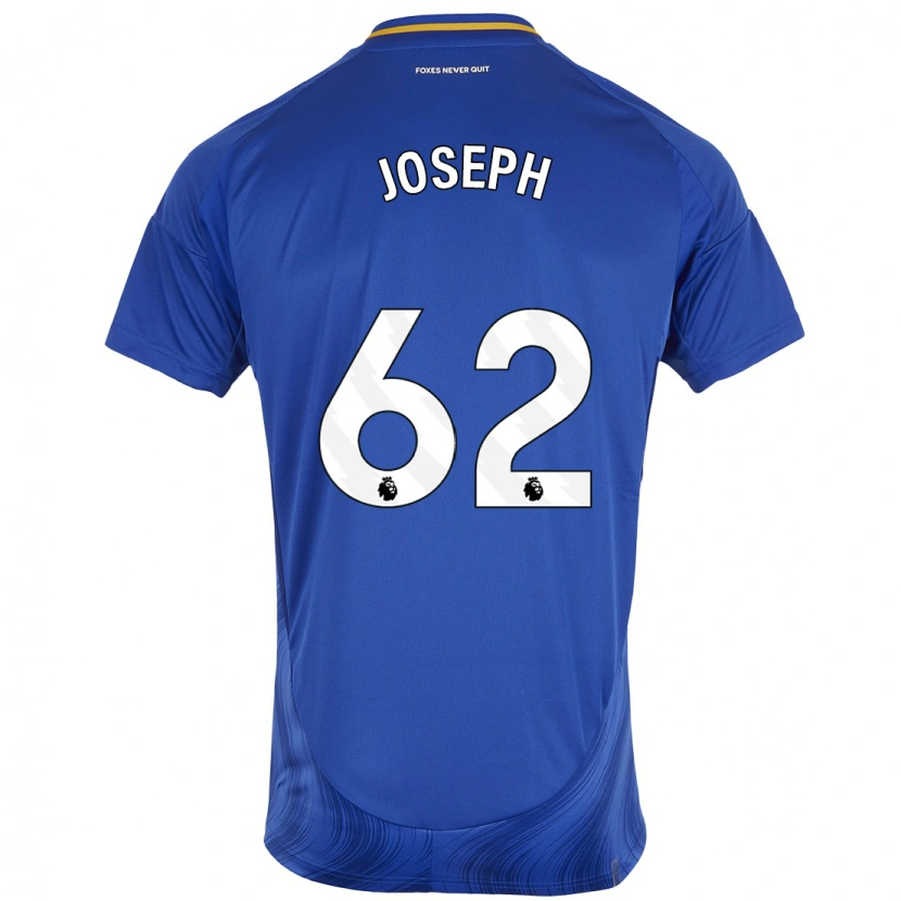 Danxen Niño Camiseta Jayden Joseph #62 Azul Blanco 1ª Equipación 2024/25 La Camisa