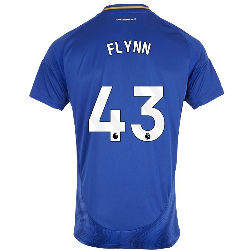 Danxen Niño Camiseta Shane Flynn #43 Azul Blanco 1ª Equipación 2024/25 La Camisa