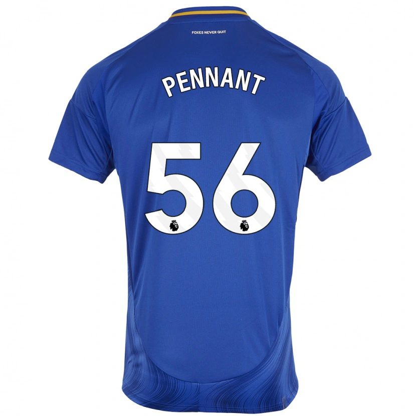 Danxen Niño Camiseta Terrell Pennant #56 Azul Blanco 1ª Equipación 2024/25 La Camisa