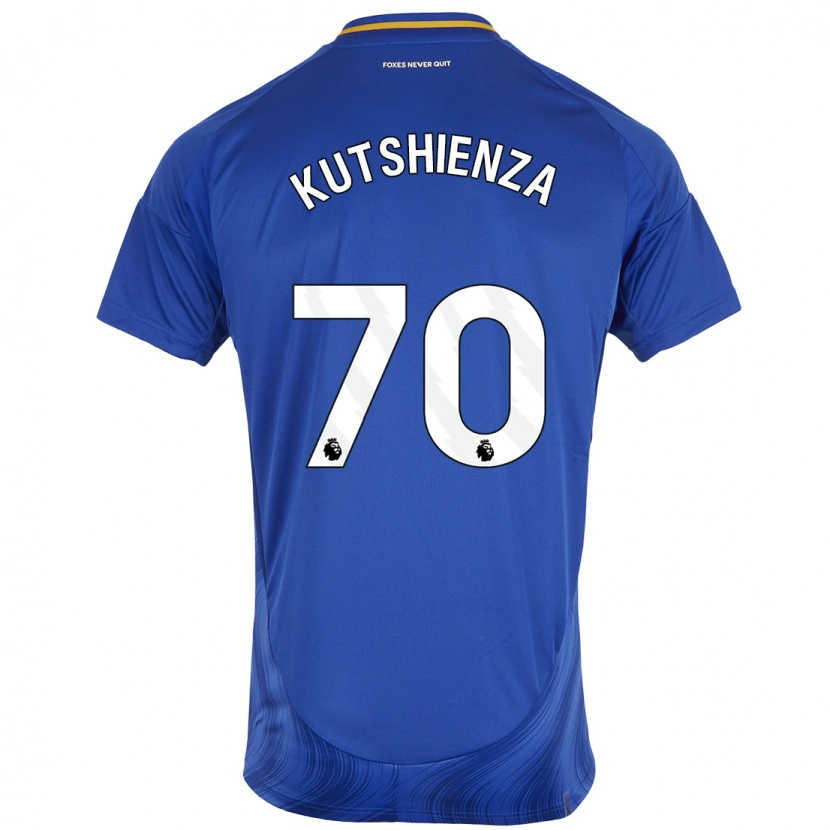 Danxen Niño Camiseta Jesper Kutshienza #70 Azul Blanco 1ª Equipación 2024/25 La Camisa