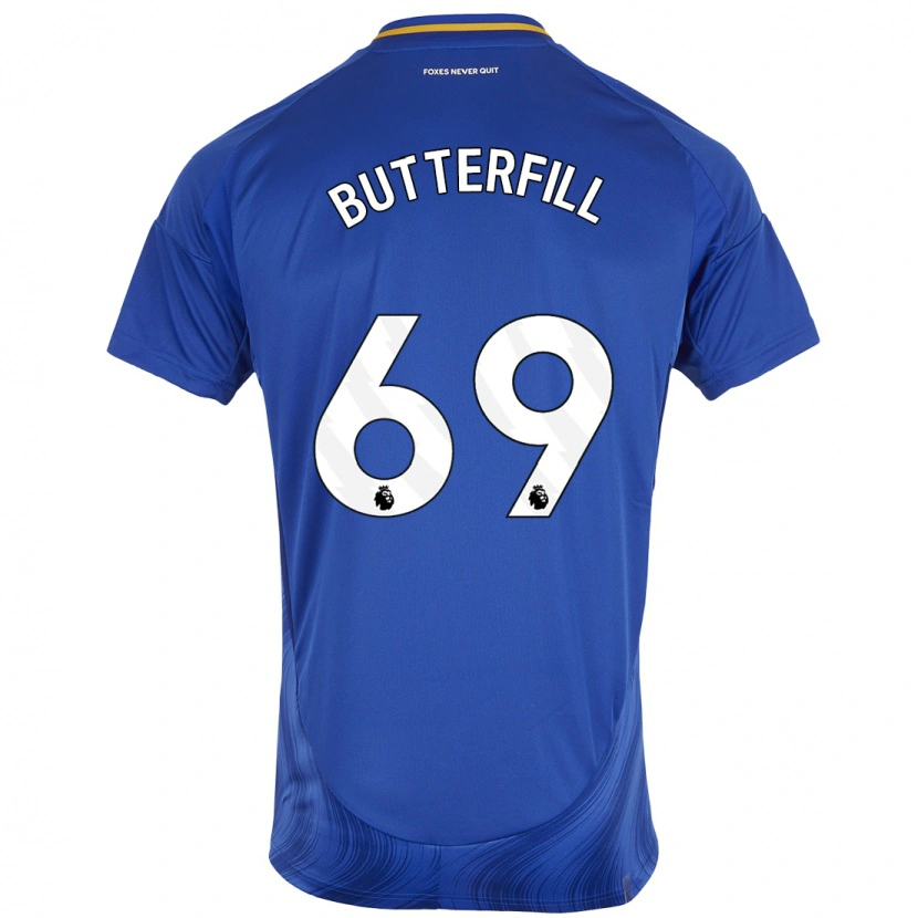 Danxen Niño Camiseta Jack Butterfill #69 Azul Blanco 1ª Equipación 2024/25 La Camisa