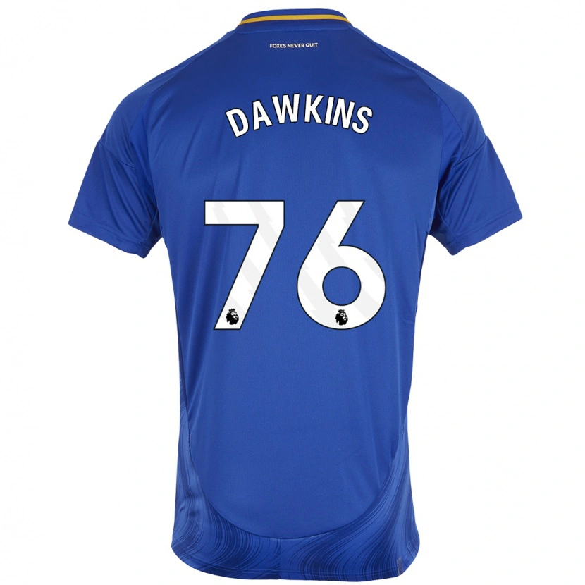 Danxen Niño Camiseta Kartell Dawkins #76 Azul Blanco 1ª Equipación 2024/25 La Camisa