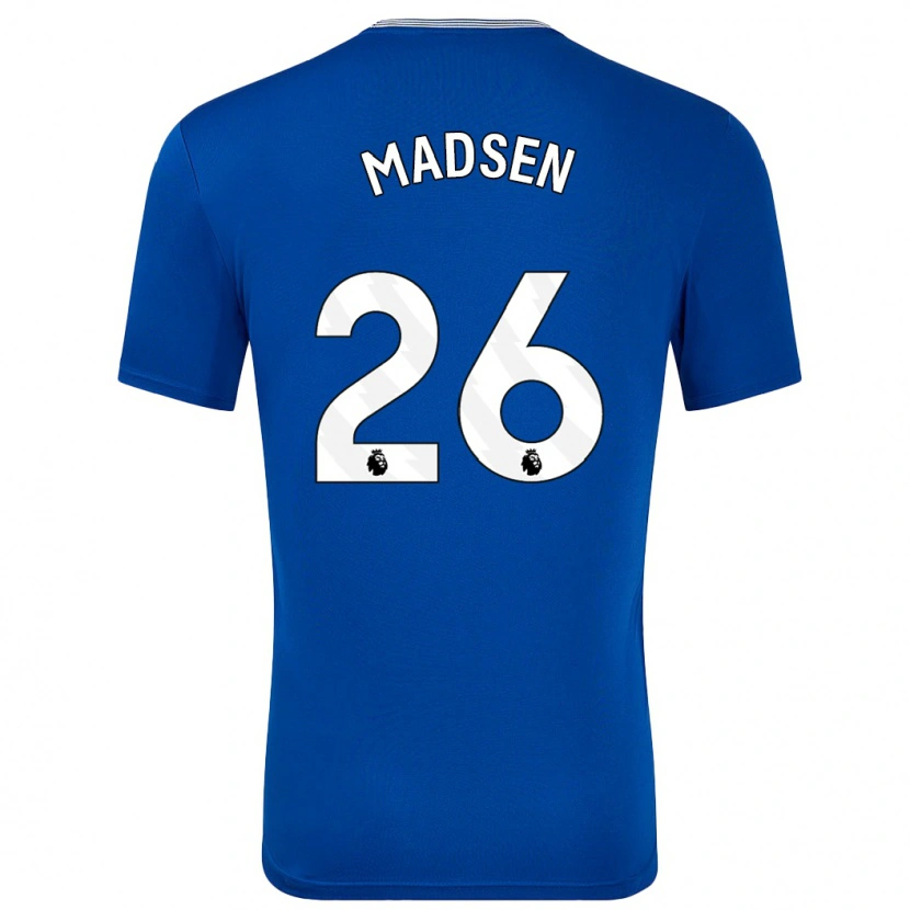Danxen Niño Camiseta Rikke Madsen #26 Azul Con 1ª Equipación 2024/25 La Camisa
