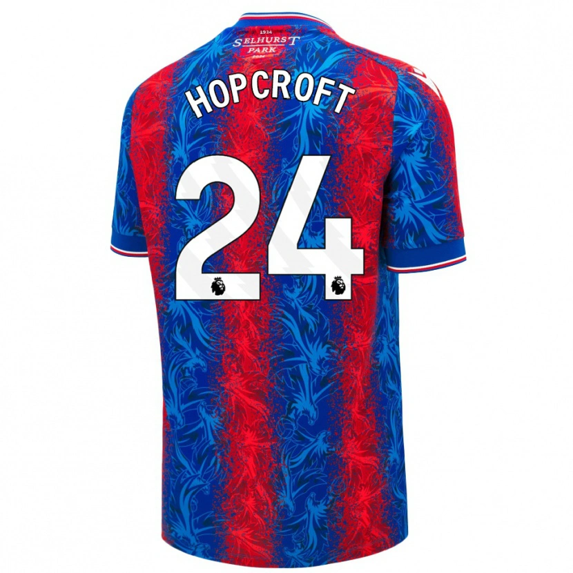 Danxen Niño Camiseta Shanade Hopcroft #24 Rayas Rojas Y Azules 1ª Equipación 2024/25 La Camisa