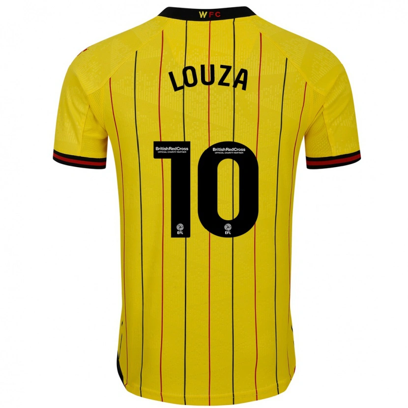 Danxen Niño Camiseta Imrân Louza #10 Amarillo Negro 1ª Equipación 2024/25 La Camisa