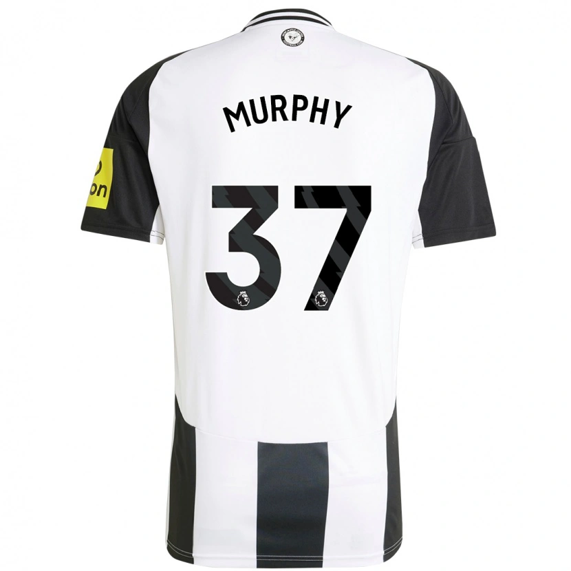 Danxen Niño Camiseta Alex Murphy #37 Blanco Negro 1ª Equipación 2024/25 La Camisa