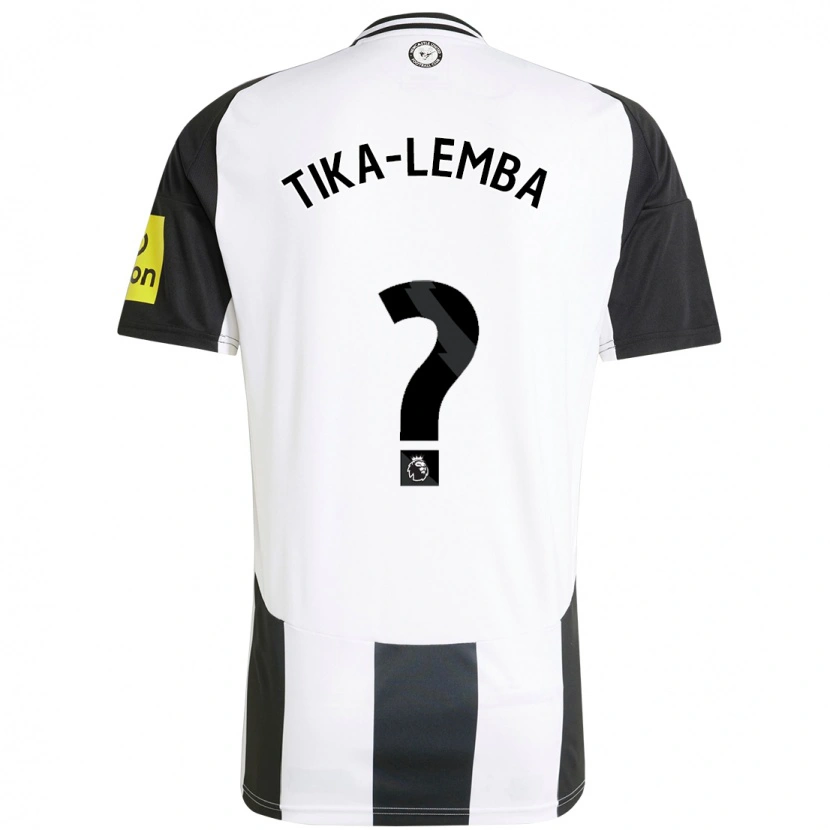 Danxen Niño Camiseta Ezra Tika-Lemba #0 Blanco Negro 1ª Equipación 2024/25 La Camisa