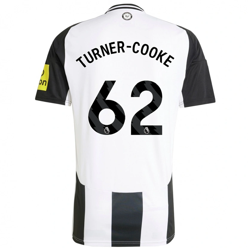 Danxen Niño Camiseta Jay Turner-Cooke #62 Blanco Negro 1ª Equipación 2024/25 La Camisa