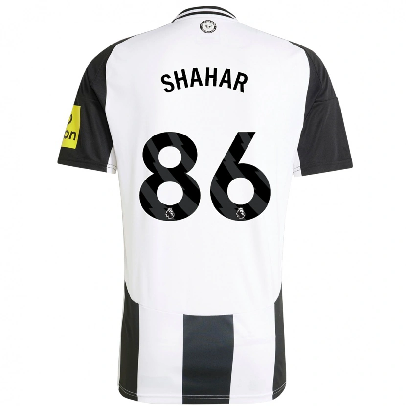 Danxen Niño Camiseta Leo Shahar #86 Blanco Negro 1ª Equipación 2024/25 La Camisa