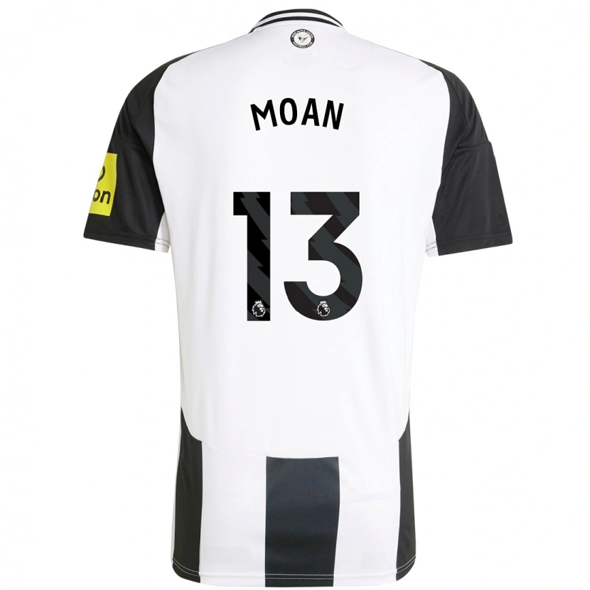 Danxen Niño Camiseta Claudia Moan #13 Blanco Negro 1ª Equipación 2024/25 La Camisa