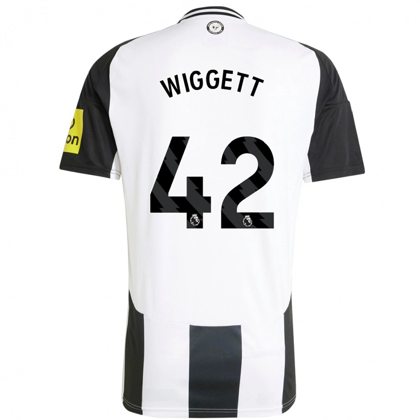 Danxen Niño Camiseta Charlie Wiggett #42 Blanco Negro 1ª Equipación 2024/25 La Camisa