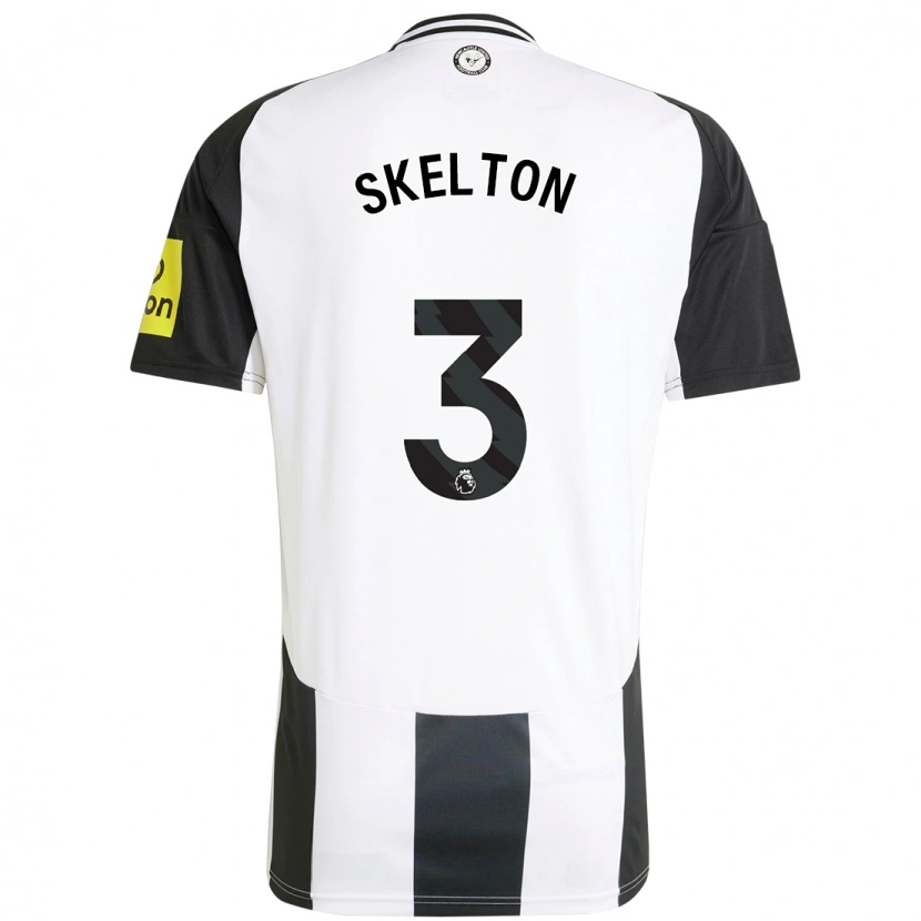 Danxen Niño Camiseta Keira Skelton #3 Blanco Negro 1ª Equipación 2024/25 La Camisa