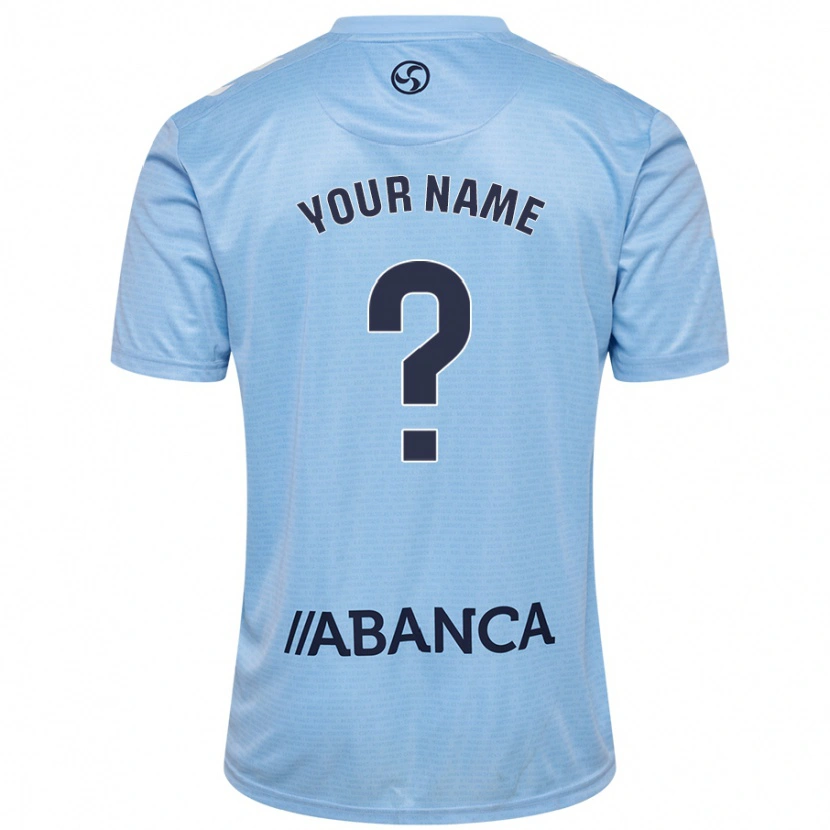 Danxen Niño Camiseta Su Nombre #0 Azul Cielo 1ª Equipación 2024/25 La Camisa