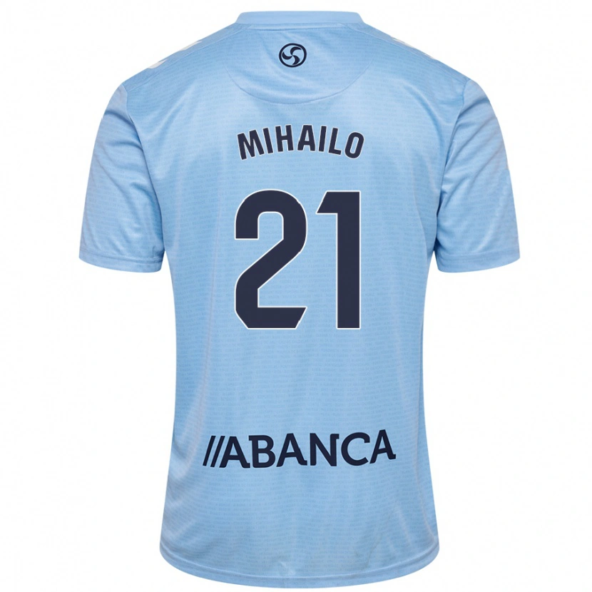 Danxen Niño Camiseta Mihailo Ristic #21 Azul Cielo 1ª Equipación 2024/25 La Camisa