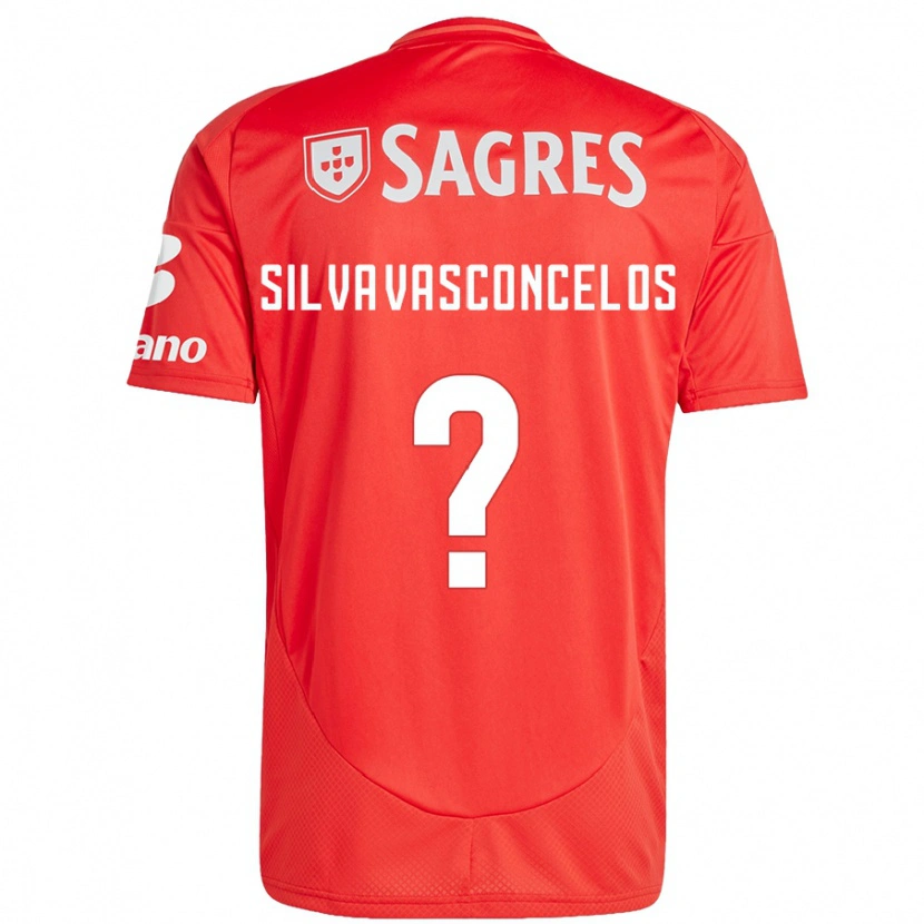 Danxen Niño Camiseta Martim Silva Vasconcelos #0 Rojo Blanco 1ª Equipación 2024/25 La Camisa