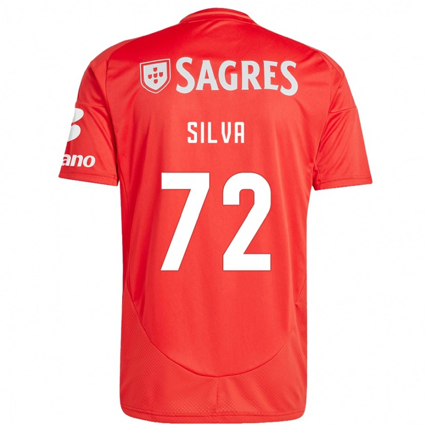 Danxen Niño Camiseta Matilde Silva #72 Rojo Blanco 1ª Equipación 2024/25 La Camisa