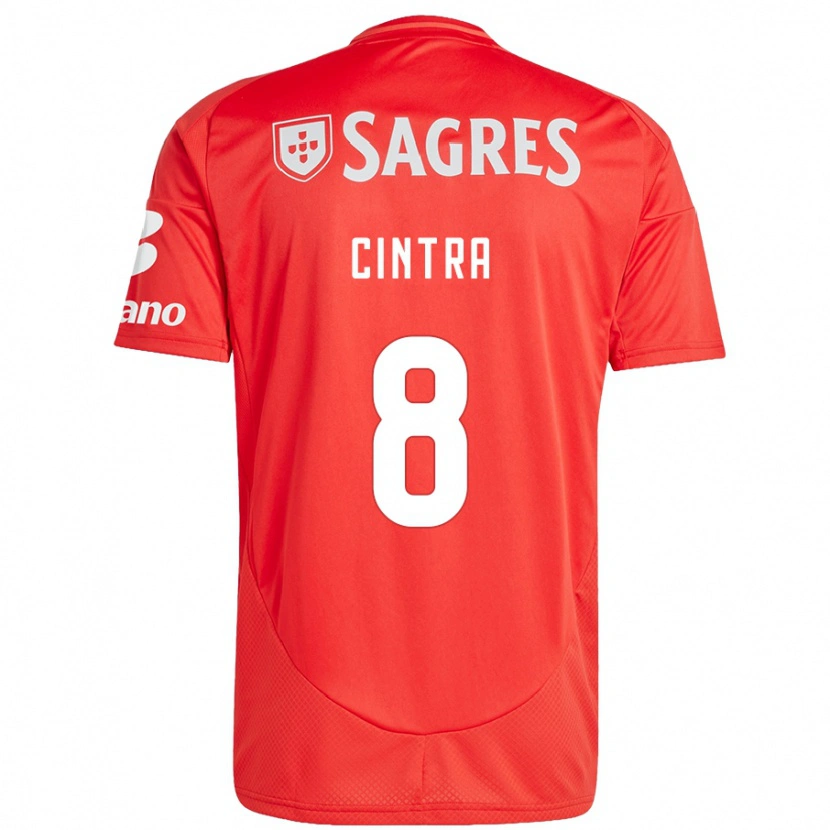 Danxen Niño Camiseta Marta Cintra #8 Rojo Blanco 1ª Equipación 2024/25 La Camisa
