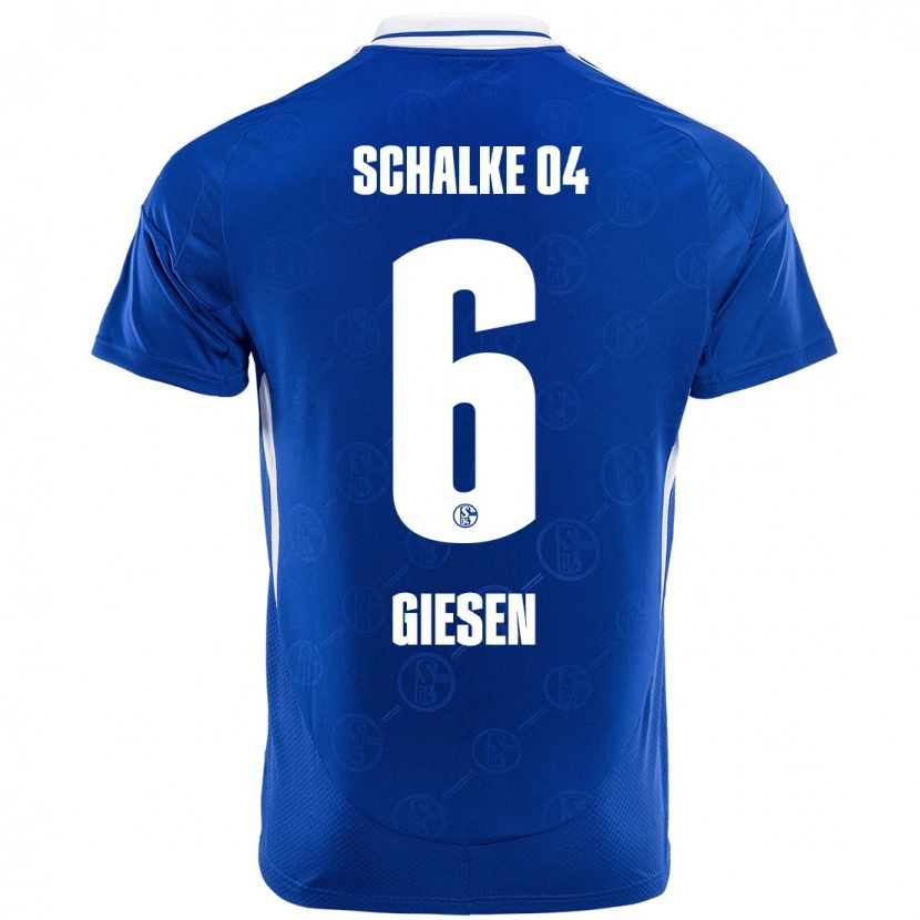 Danxen Niño Camiseta Tim Giesen #6 Azul Real 1ª Equipación 2024/25 La Camisa