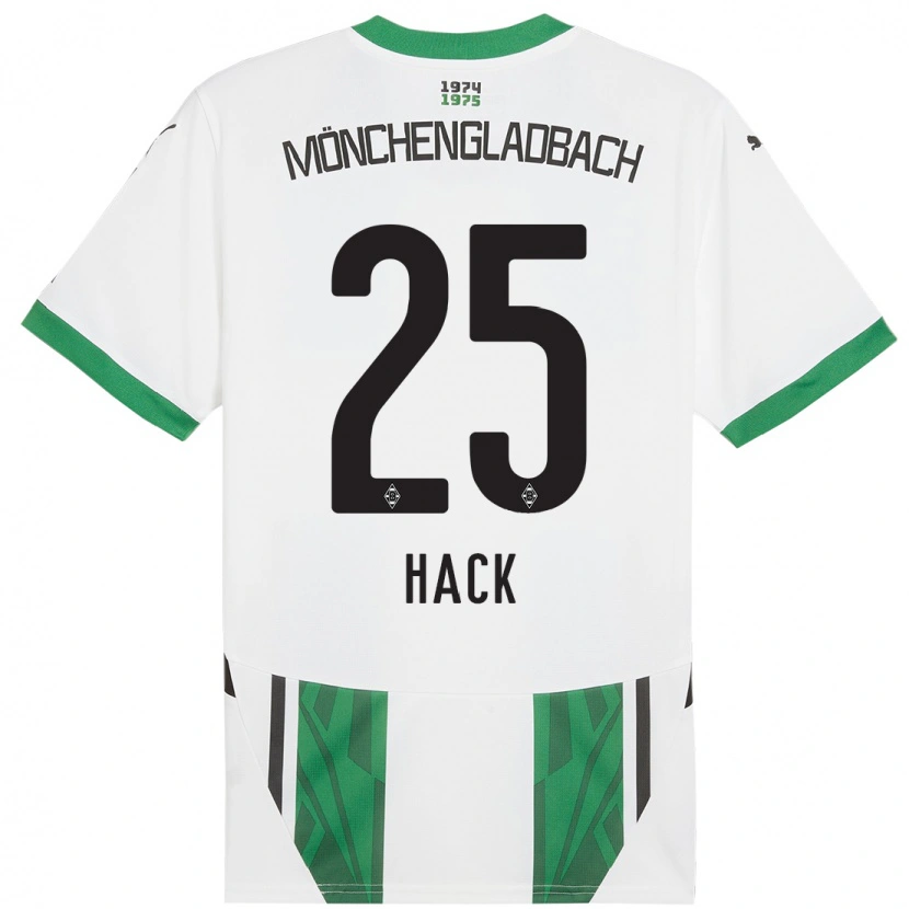 Danxen Niño Camiseta Robin Hack #25 Blanco Verde 1ª Equipación 2024/25 La Camisa