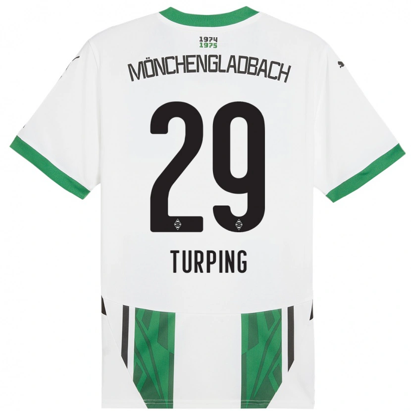 Danxen Niño Camiseta Selim Turping #29 Blanco Verde 1ª Equipación 2024/25 La Camisa