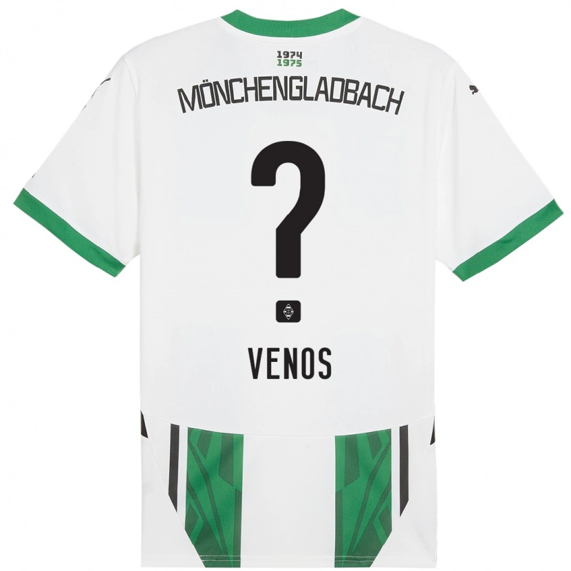 Danxen Niño Camiseta Christos Venos #0 Blanco Verde 1ª Equipación 2024/25 La Camisa