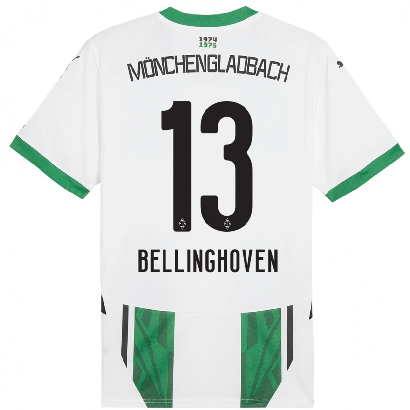 Danxen Niño Camiseta Christina Bellinghoven #13 Blanco Verde 1ª Equipación 2024/25 La Camisa
