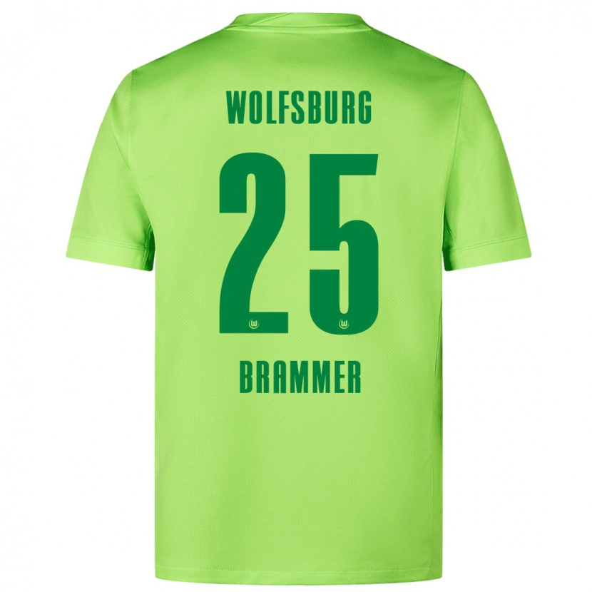 Danxen Niño Camiseta Ole Brammer #25 Verde Fluorescente 1ª Equipación 2024/25 La Camisa