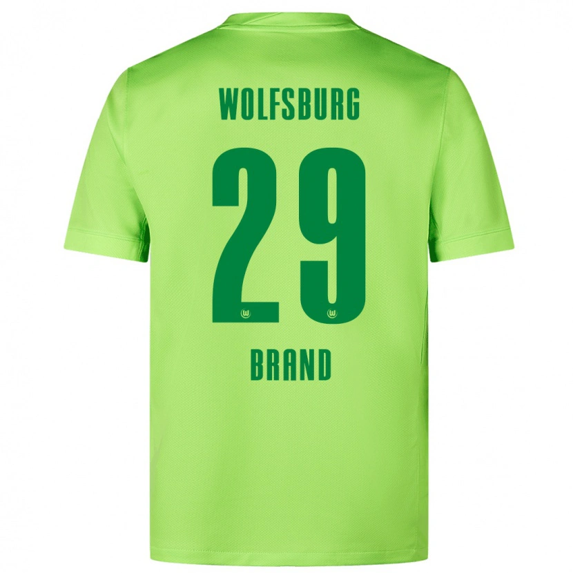 Danxen Niño Camiseta Jule Brand #29 Verde Fluorescente 1ª Equipación 2024/25 La Camisa