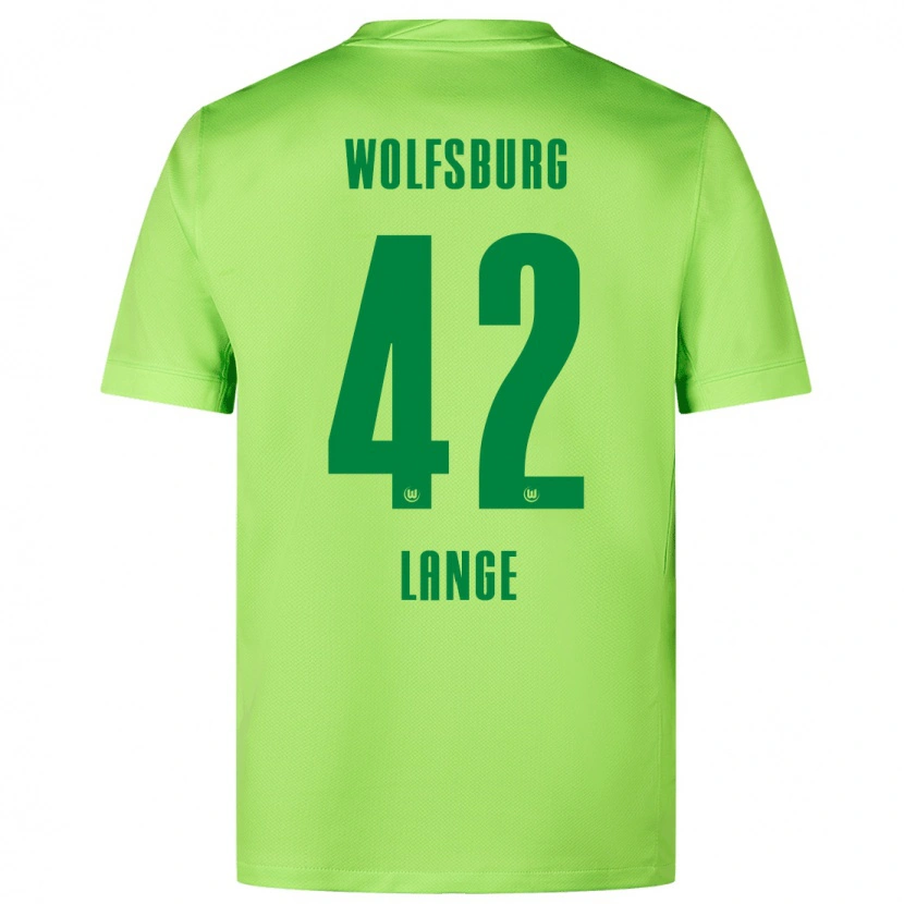 Danxen Niño Camiseta Felix Lange #42 Verde Fluorescente 1ª Equipación 2024/25 La Camisa