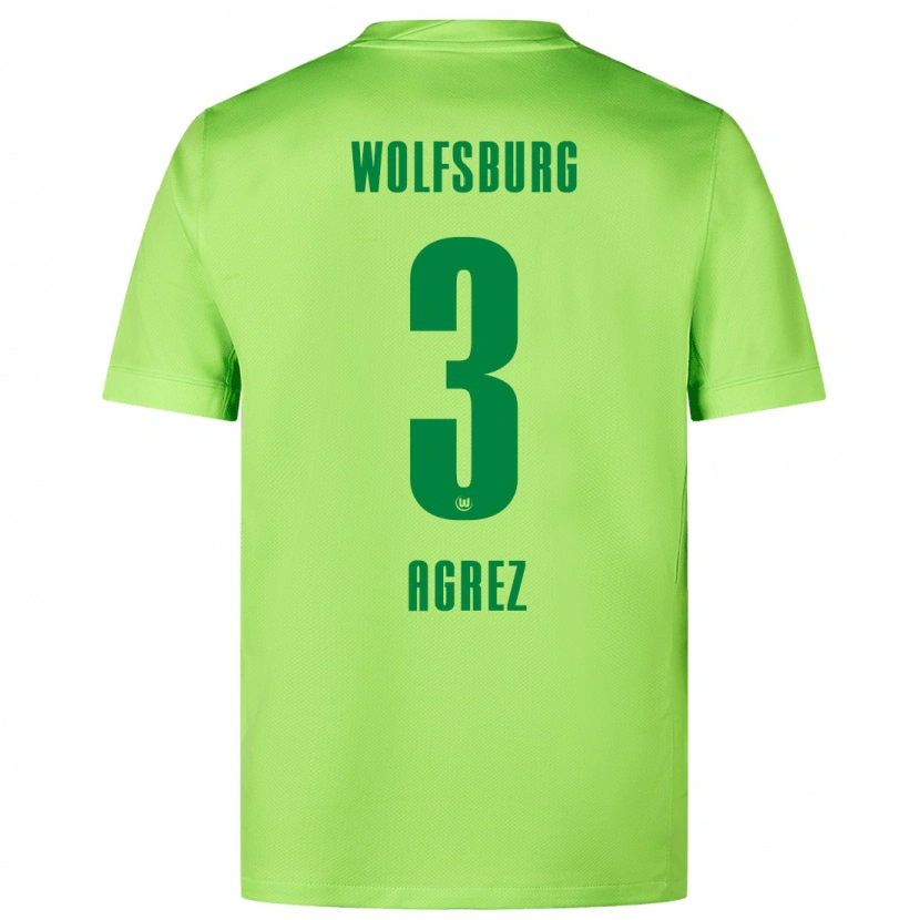 Danxen Niño Camiseta Sara Agrež #3 Verde Fluorescente 1ª Equipación 2024/25 La Camisa