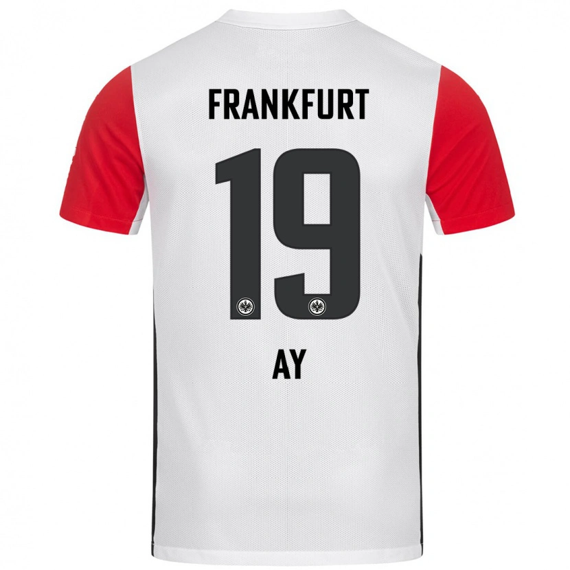 Danxen Niño Camiseta Ugur Ay #19 Blanco Rojo 1ª Equipación 2024/25 La Camisa