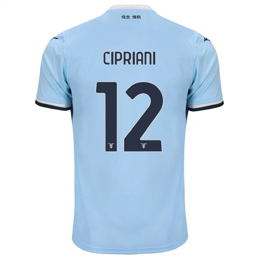 Danxen Niño Camiseta Alessio Cipriani #12 Azul 1ª Equipación 2024/25 La Camisa