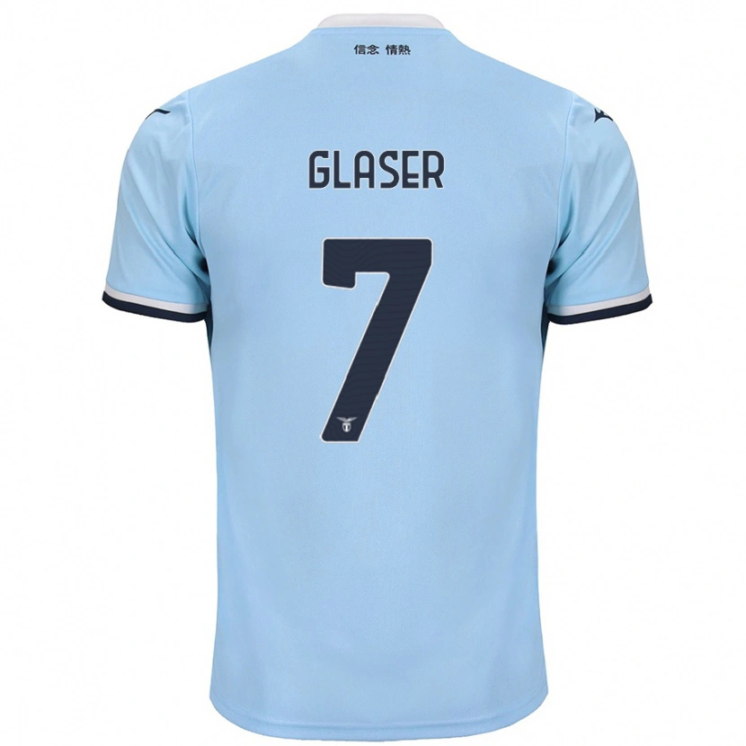 Danxen Niño Camiseta Julia Glaser #7 Azul 1ª Equipación 2024/25 La Camisa