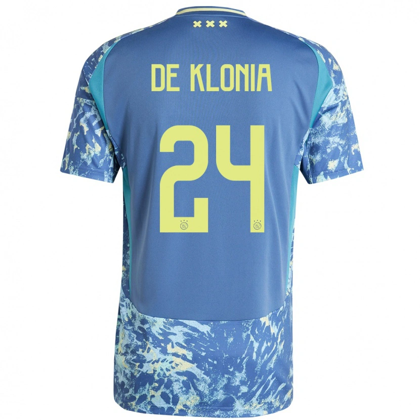 Danxen Niño Camiseta Daliyah De Klonia #24 Gris Azul Amarillo 2ª Equipación 2024/25 La Camisa